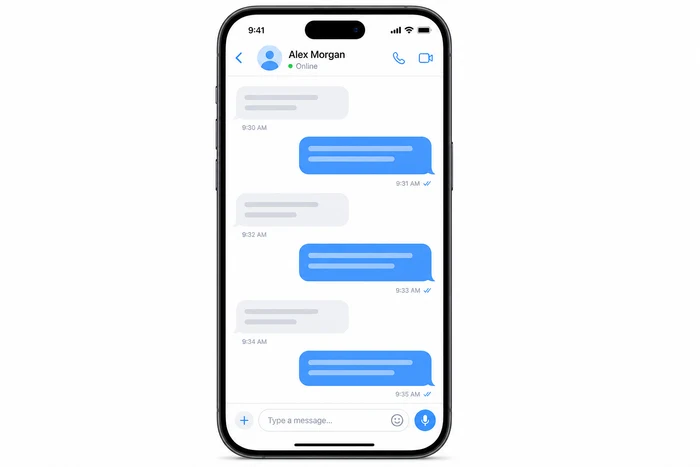 iPhone के लिए टेलीग्राम चैट स्क्रीनशॉट
